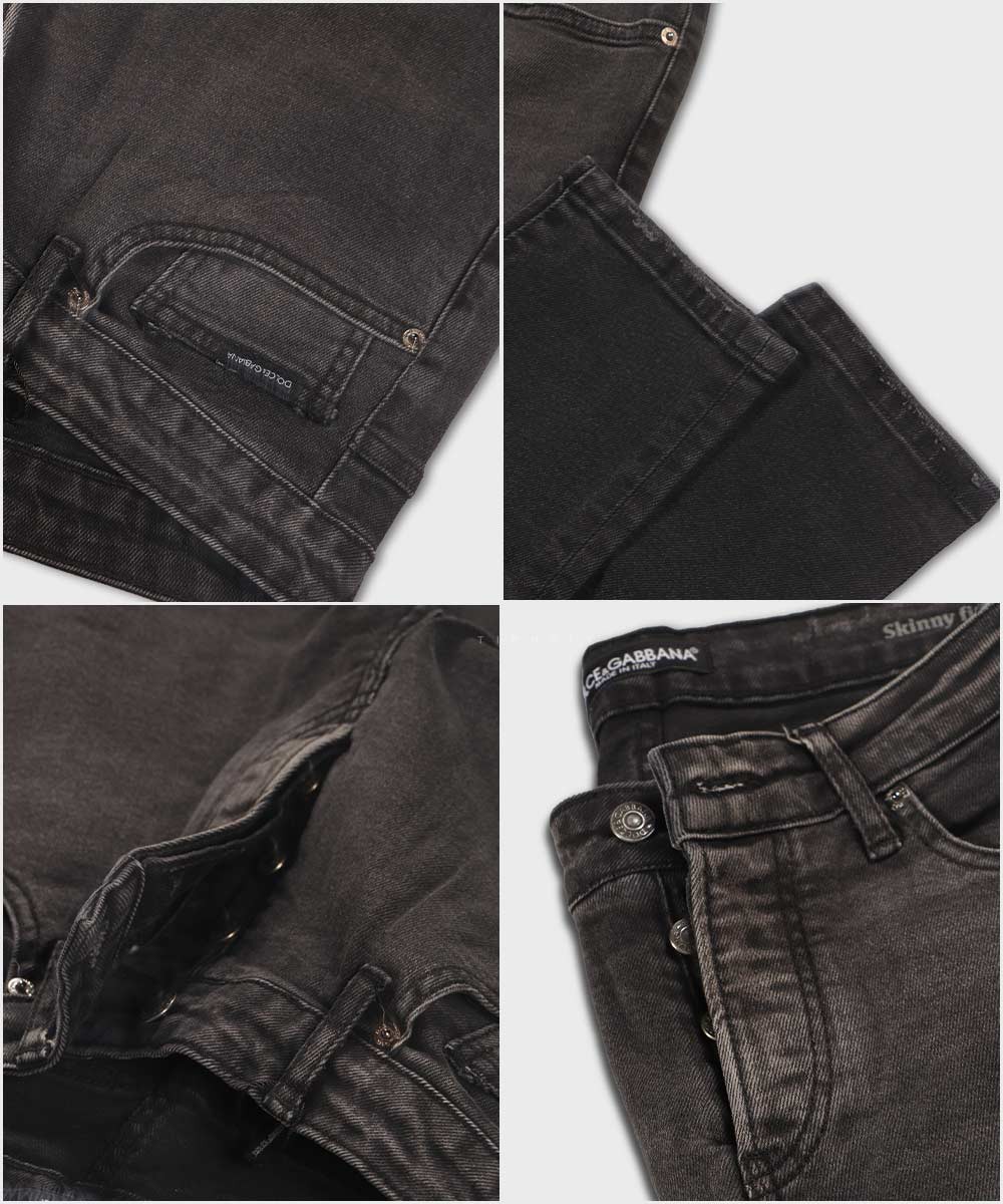   تیره           تیره طوسی ذغالی دودی شلوار جین اسکینی 1085  - تصویر 5