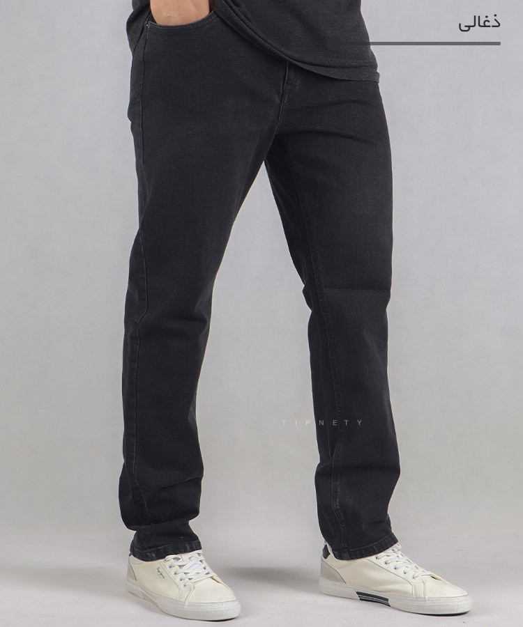                                                   مشکی ذغالی دودی طوسی تیره شلوار جین رگولار 2009  - تصویر 4