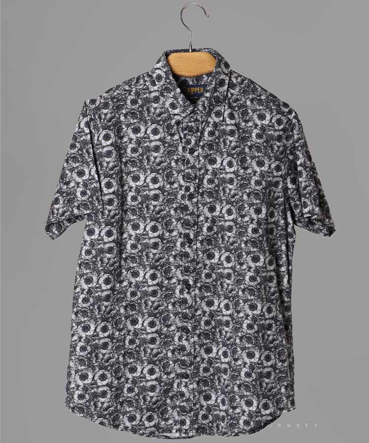 پیراهن مردانه هاوایی آستین کوتاه 2420