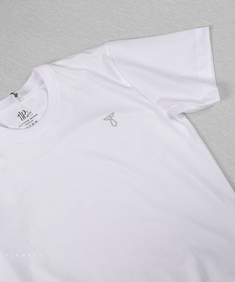 تیشرت ساده سفید مردانه برند تیپ نتی 9139