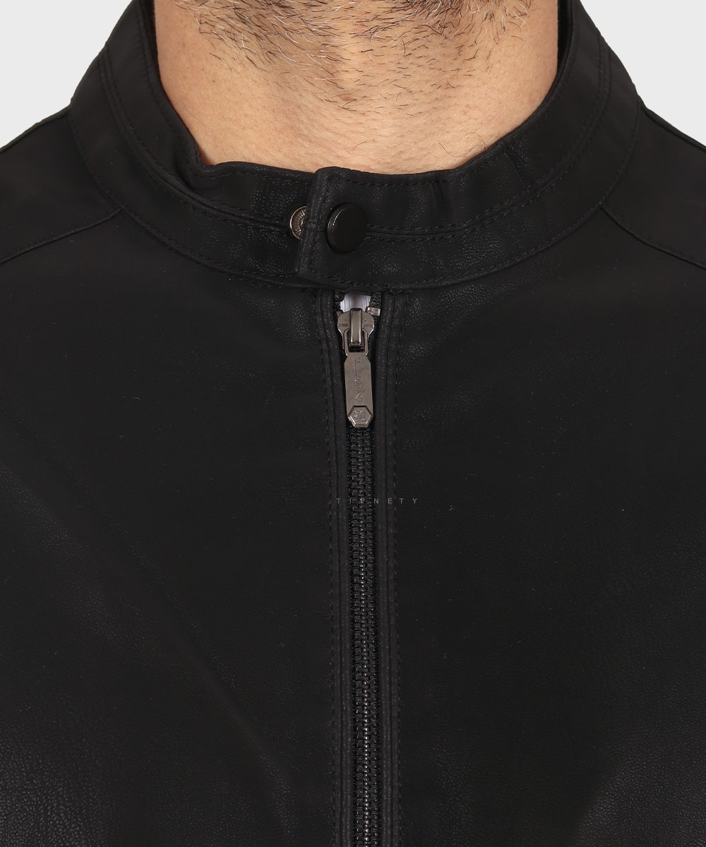                   مشکی عسلی زمستانه کت چرم 2428  - تصویر 9