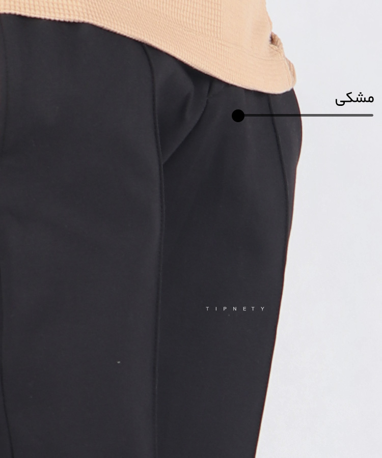                         مشکی ملانژ شلوار پارچه ای مام استایل 1435  - تصویر 6