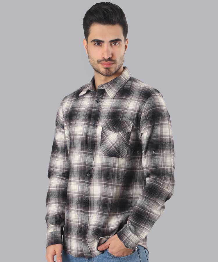 پیراهن مردانه پشمی و چهارخانه پاییزه 4175