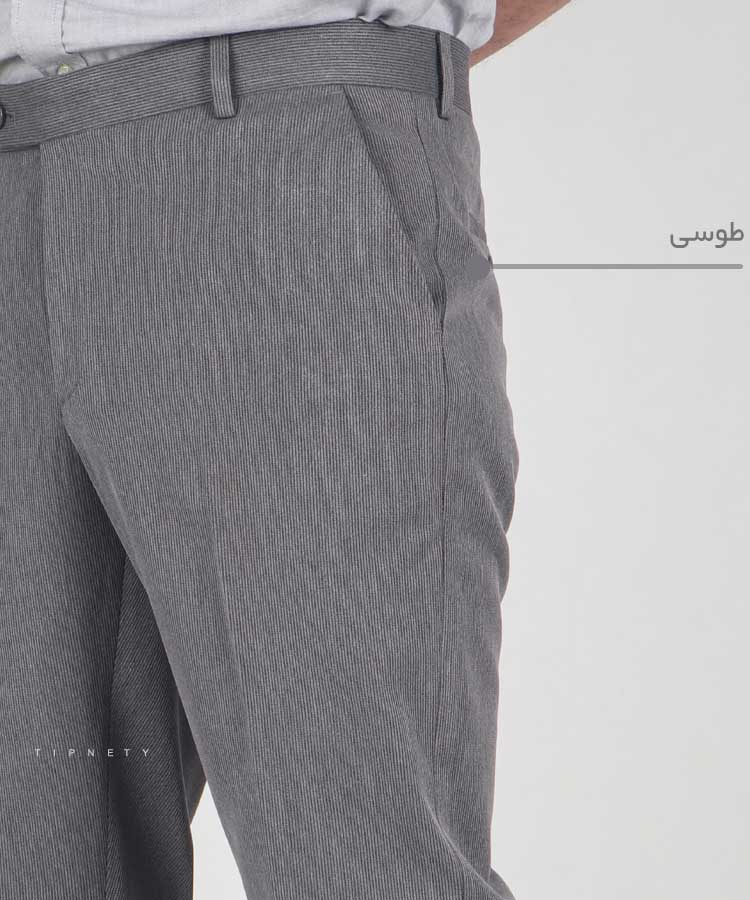                                                                                                             سورمه ای شکلاتی مشکی طوسی تیره طوسی روشن شلوار پارچه ای راسته 0905  - تصویر 5