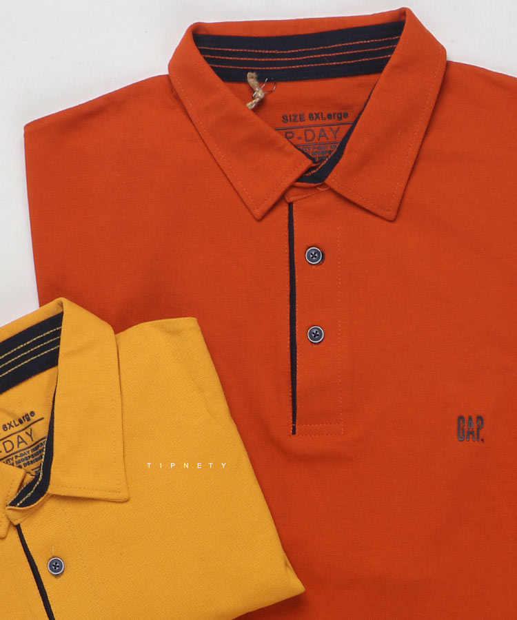 تیشرت یقه دار سایز بزرگ مردانه 5331