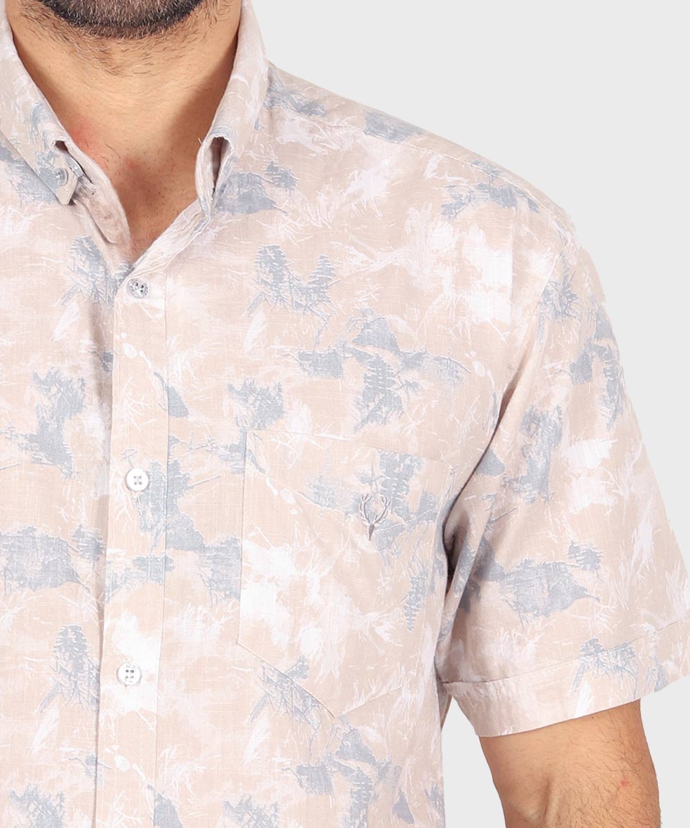             آبی پیراهن آستین کوتاه کلاسیک 5525  - تصویر 4