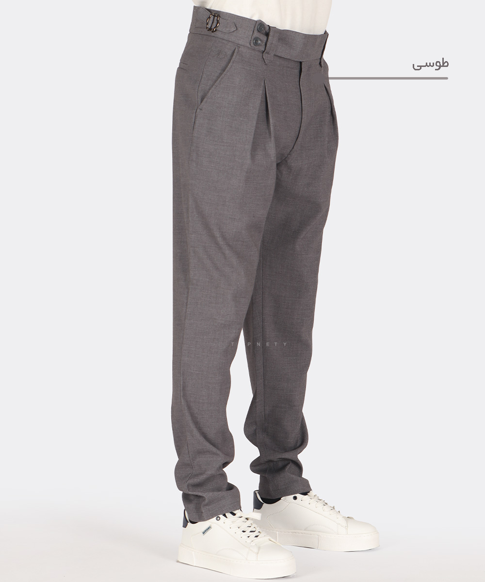                 نفتی طوسی مشکی کرم سورمه ای شلوار پارچه ای مام استایل 0925  - تصویر 9