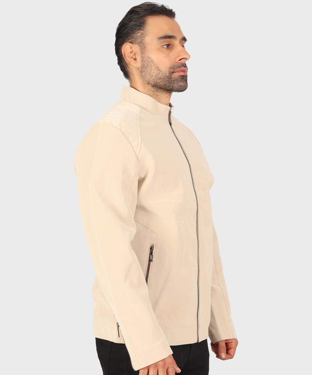                 سبز کرم مشکی زمستانه کت چرم 6015  - تصویر 19