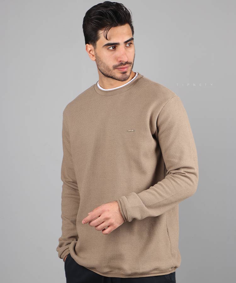                                                                                                                                                                                                                                       زرشکی صدری خاکی دودی سورمه ای مشکی لجنی طوسی کرم تیره پاییزه پلیور 0519  - تصویر 3