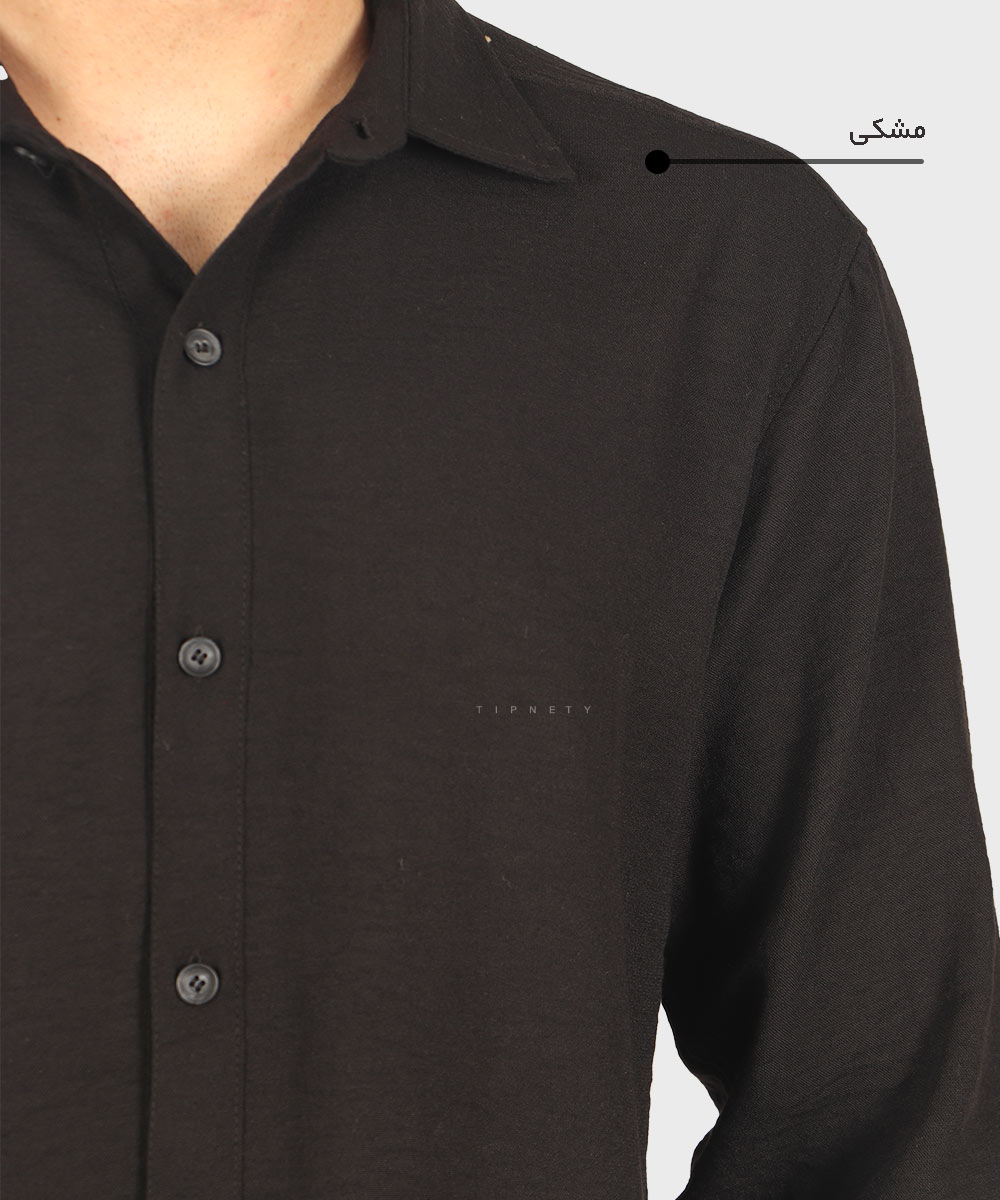                                           آبی خاکی قهوه ای شیری سبز مشکی پیراهن لش 4409  - تصویر 9