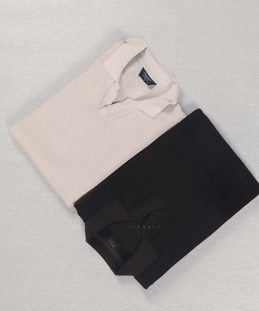 مشکی طوسی صدری کرم سورمه ای دودی پاییزه تیشرت 0584  - تصویر 16