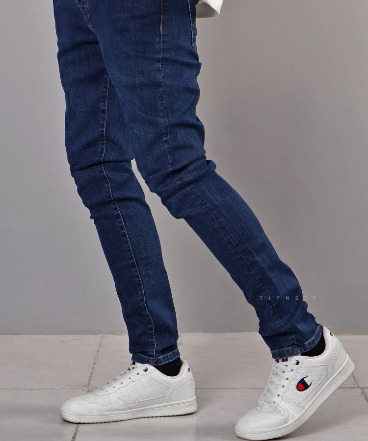 شلوار جین اسکینی مردانه ساده 1074