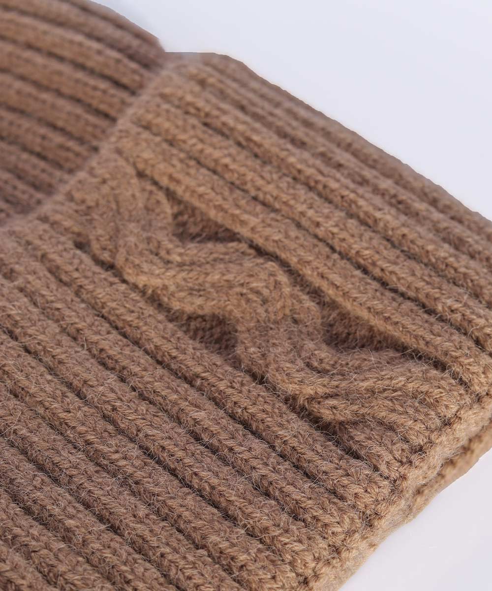 مشکی سورمه ای طوسی قهوه ای کرم شیری کلاه زمستانی 2059  - تصویر 4