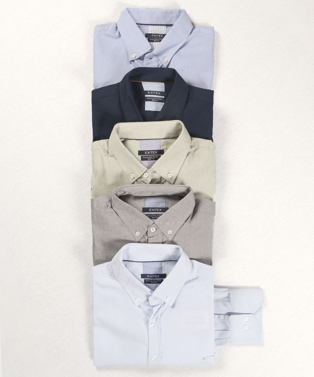 پیراهن مردانه آستین بلند ساده 3975