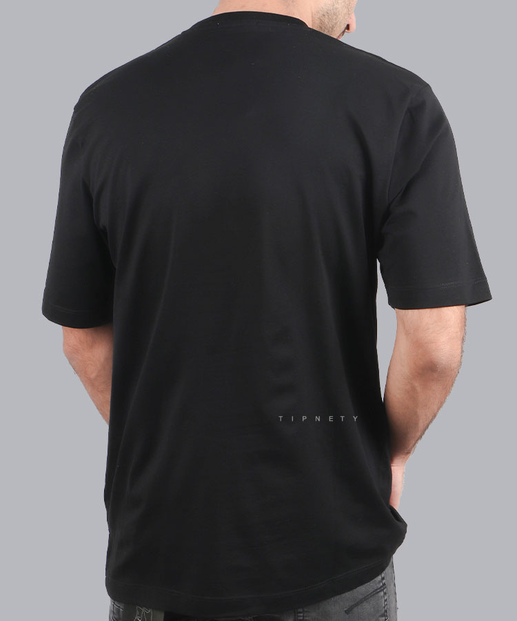                                                                                                                                                       مشکی نارنجی سفید صدری تیشرت چاپی 1300  - تصویر 8