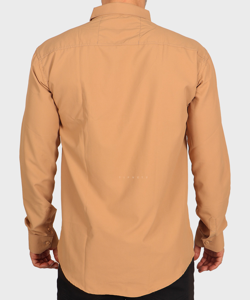               تیره             نوک مدادی یاسی آبی روشن شتری شیری کالباسی یاسی تیره خاکی سورمه ای مشکی لجنی کله غازی پیراهن آستین بلند فیت 1430  - تصویر 12