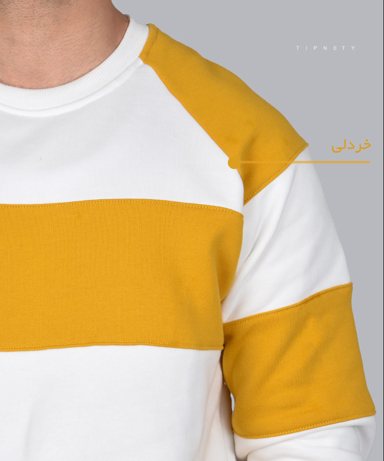                                                                                 خردلی سورمه ای مشکی آبی روشن پاییزه پلیور 2290  - تصویر 7