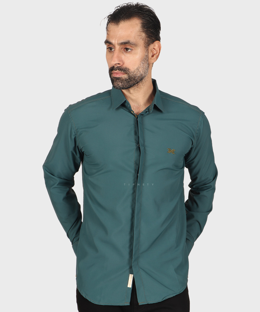               تیره             نوک مدادی یاسی آبی روشن شتری شیری کالباسی یاسی تیره خاکی سورمه ای مشکی لجنی کله غازی پیراهن آستین بلند فیت 1430  - تصویر 13