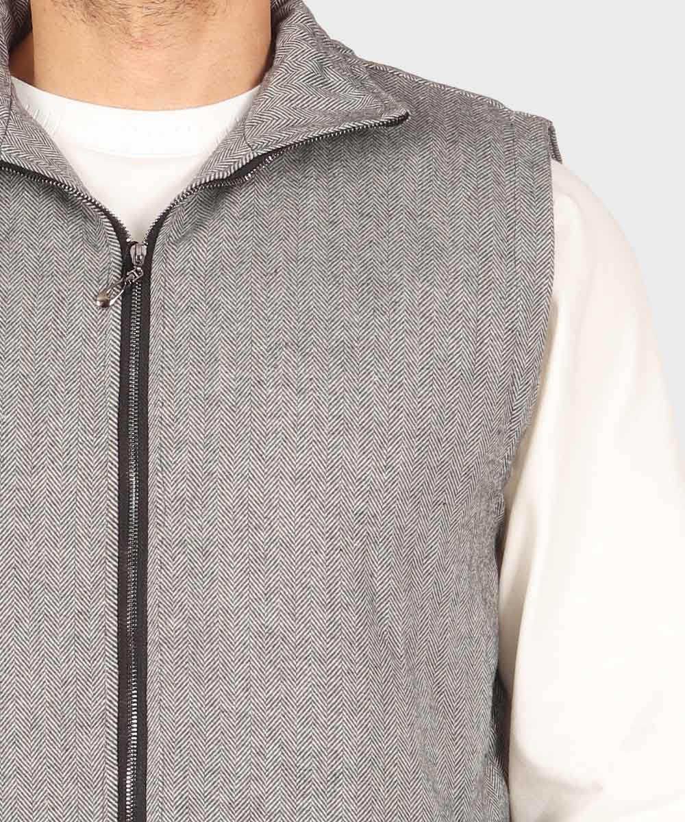 پافر مردانه طرحدار طوسی 2250