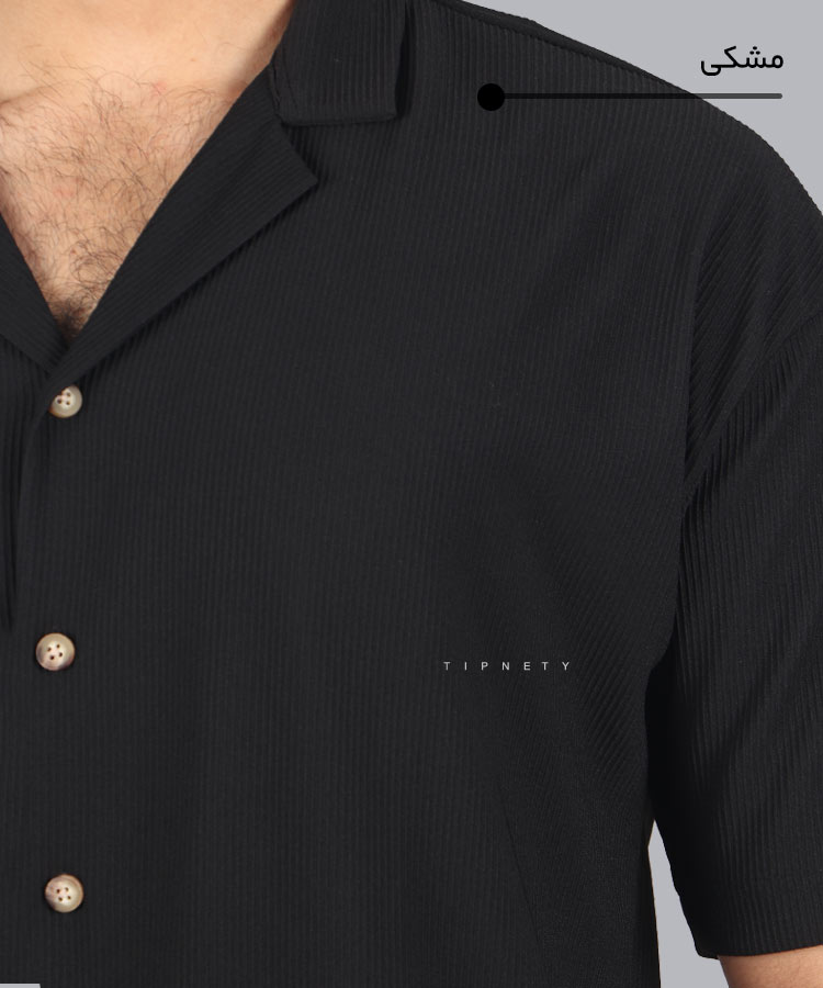                                                                                                                         مشکی کرم کله غازی سفید پیراهن یقه انگلیسی 1338  - تصویر 8