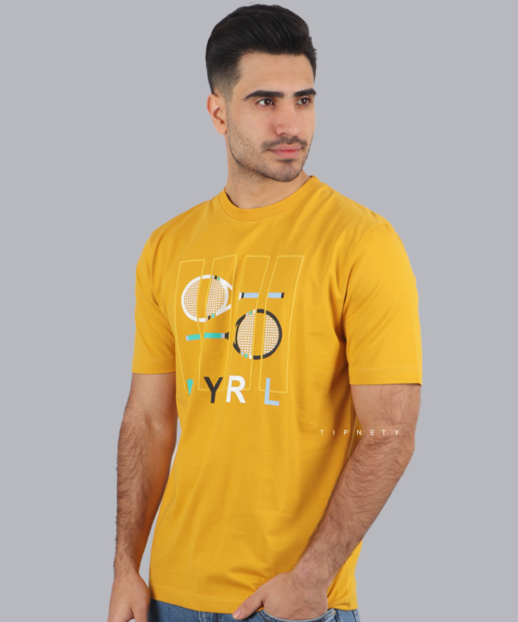 تیشرت طرح دار مردانه تنیس 1301