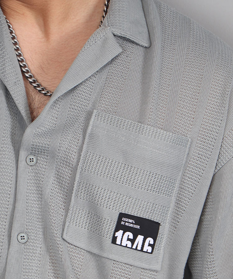 پیراهن یقه انگلیسی مردانه جیب دار 0765