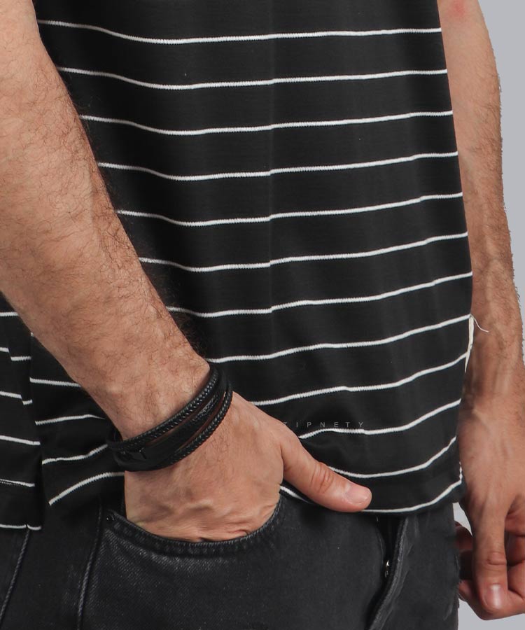                                                                         طوسی مشکی سفید تیشرت لش 1278  - تصویر 6