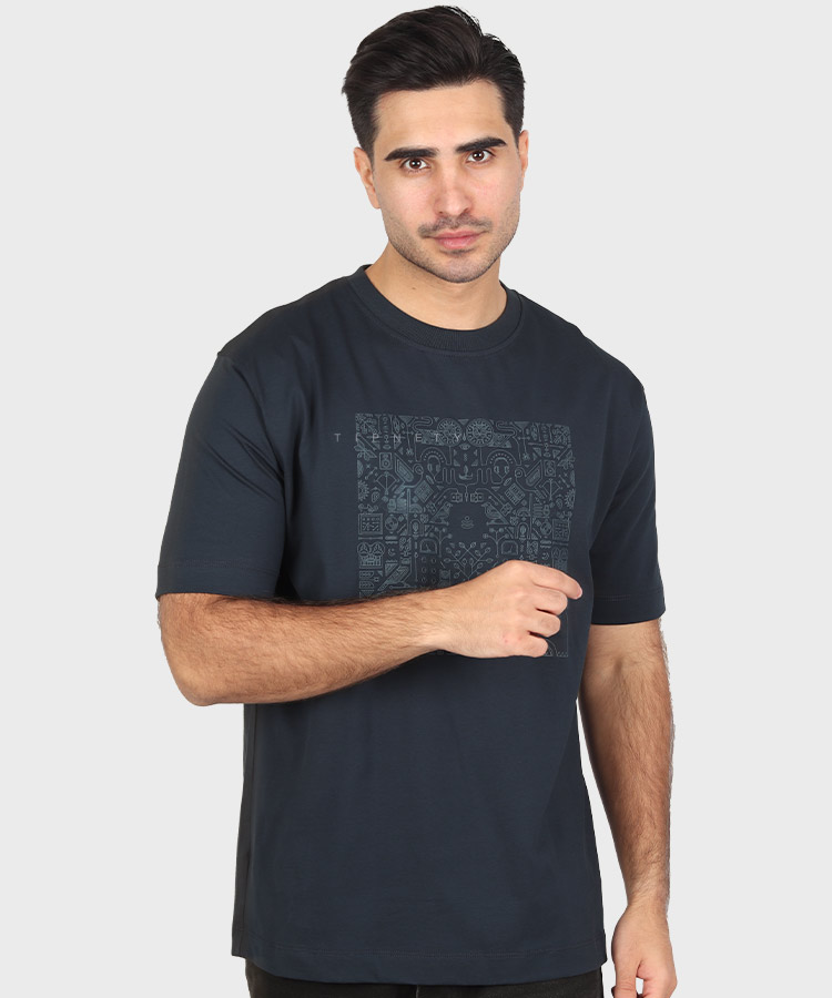             سورمه ای تیشرت لش 1626  - تصویر 6