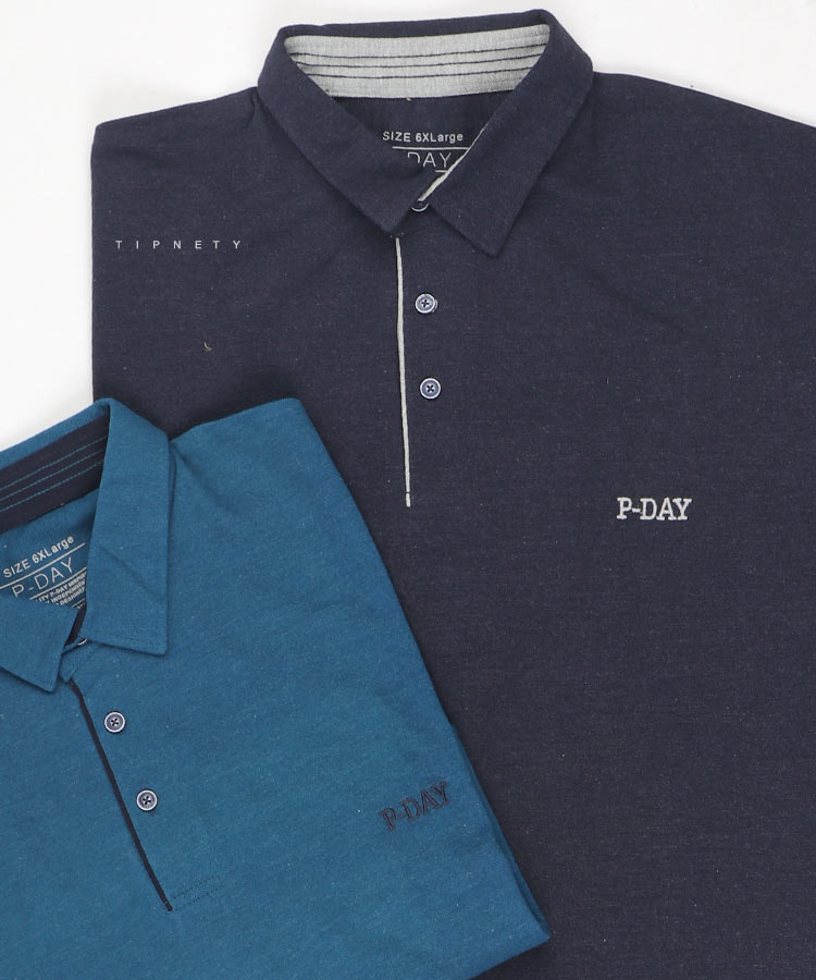 تیشرت یقه دار سایز بزرگ مردانه 5343