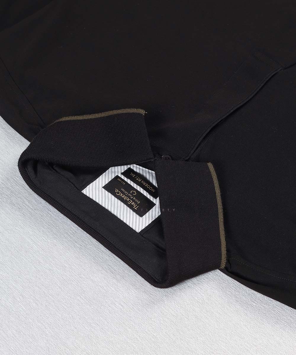 سفید سورمه ای کرم روشن مشکی تیشرت یقه دار 0597  - تصویر 16