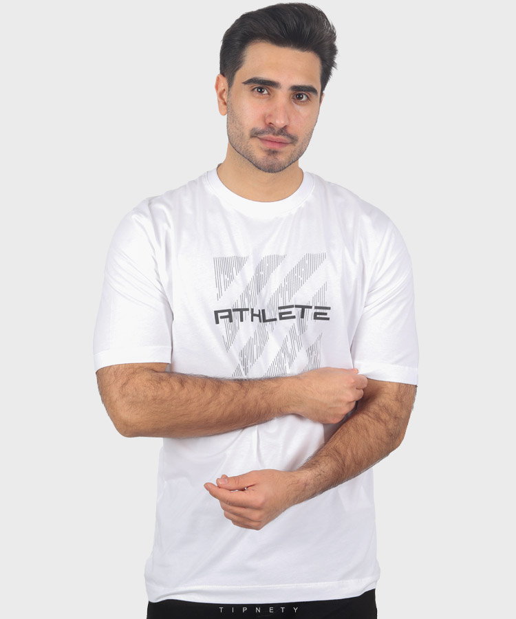                     سفید سبز آبی مشکی شتری تیشرت چاپی 1415  - تصویر 5