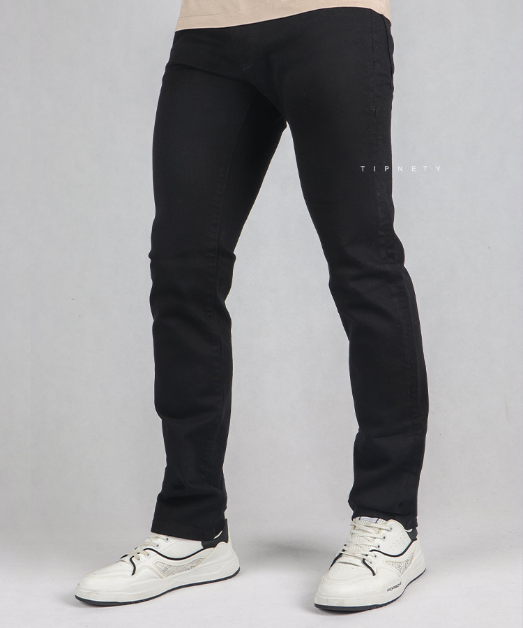 شلوار جین اسلیم مردانه مشکی 0161