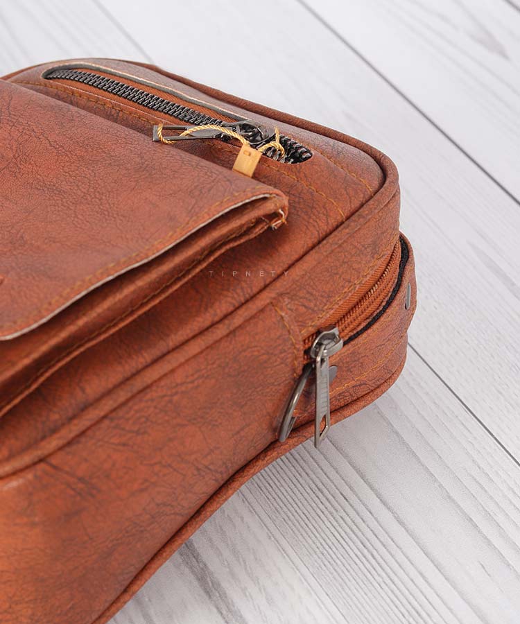 عسلی مشکی کیف دوشی 0227  - تصویر 4