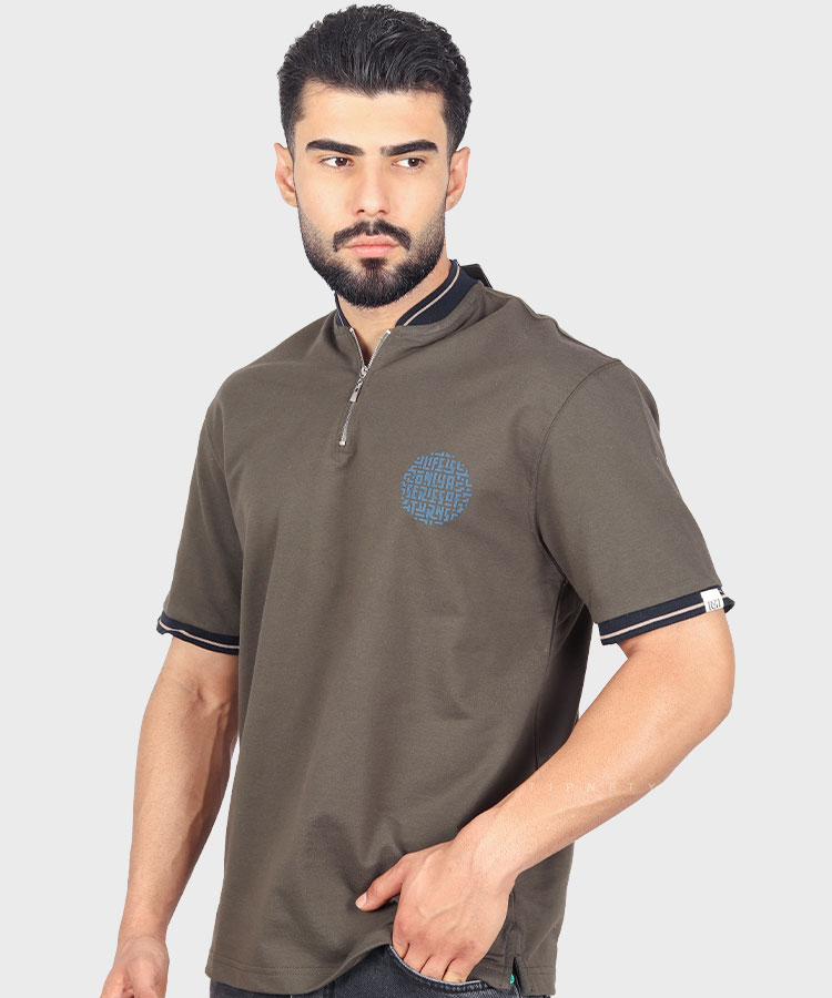                       لجنی مشکی یشمی طوسی روشن سورمه ای استخوانی سفید دودی تیشرت لش 4201  - تصویر 3