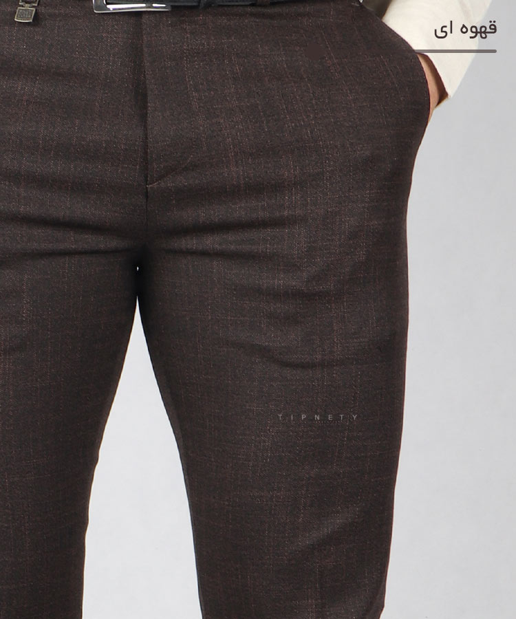                                                             قهوه ای ذغالی سورمه ای طوسی سبز شلوار پارچه ای راسته 0270  - تصویر 9