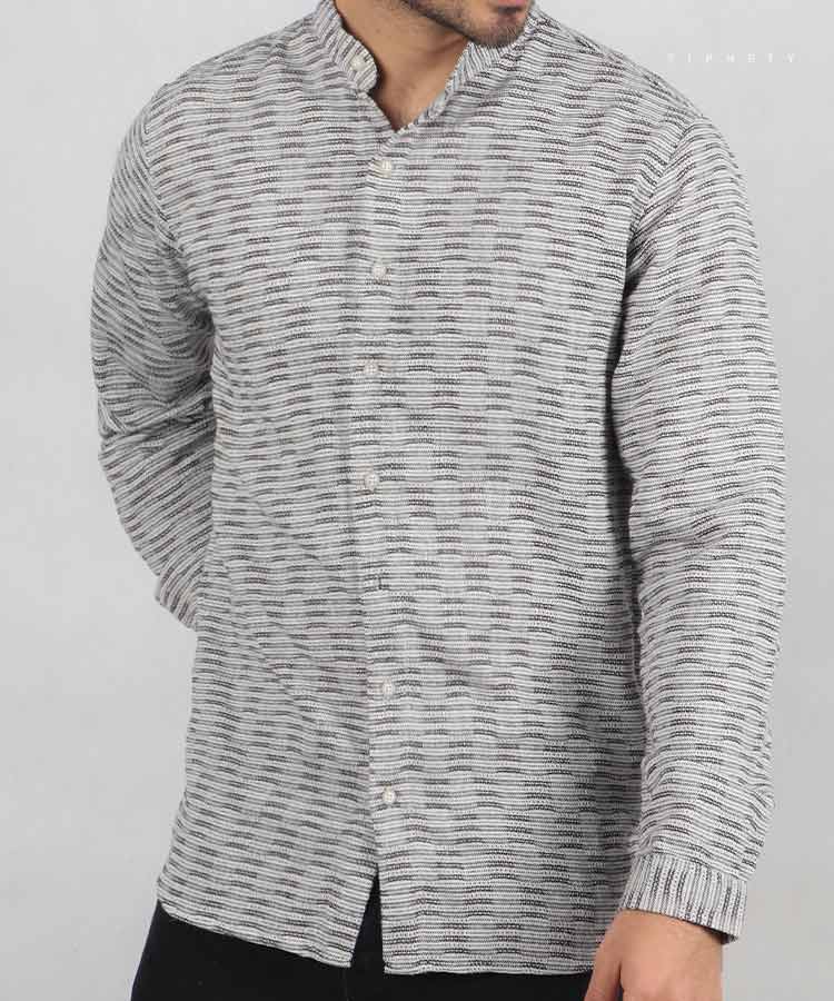                                                                                                                         مشکی سورمه ای یشمی طوسی روشن شکلاتی پیراهن آستین بلند فیت 0234  - تصویر 3