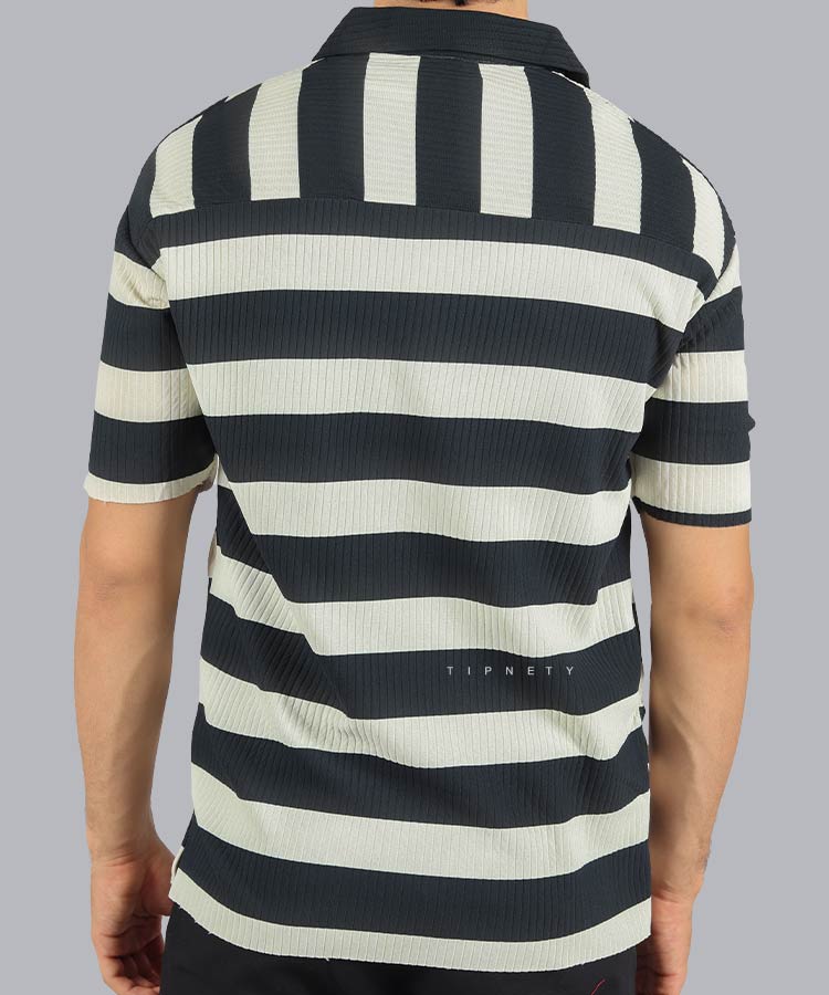                                                     شیری سفید تیشرت یقه دار 2120  - تصویر 4