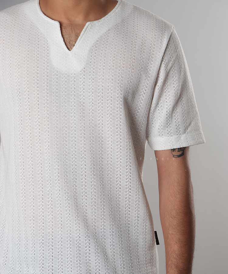                                                                                           سفید طوسی دارچینی تیشرت کوبایی 1105  - تصویر 5