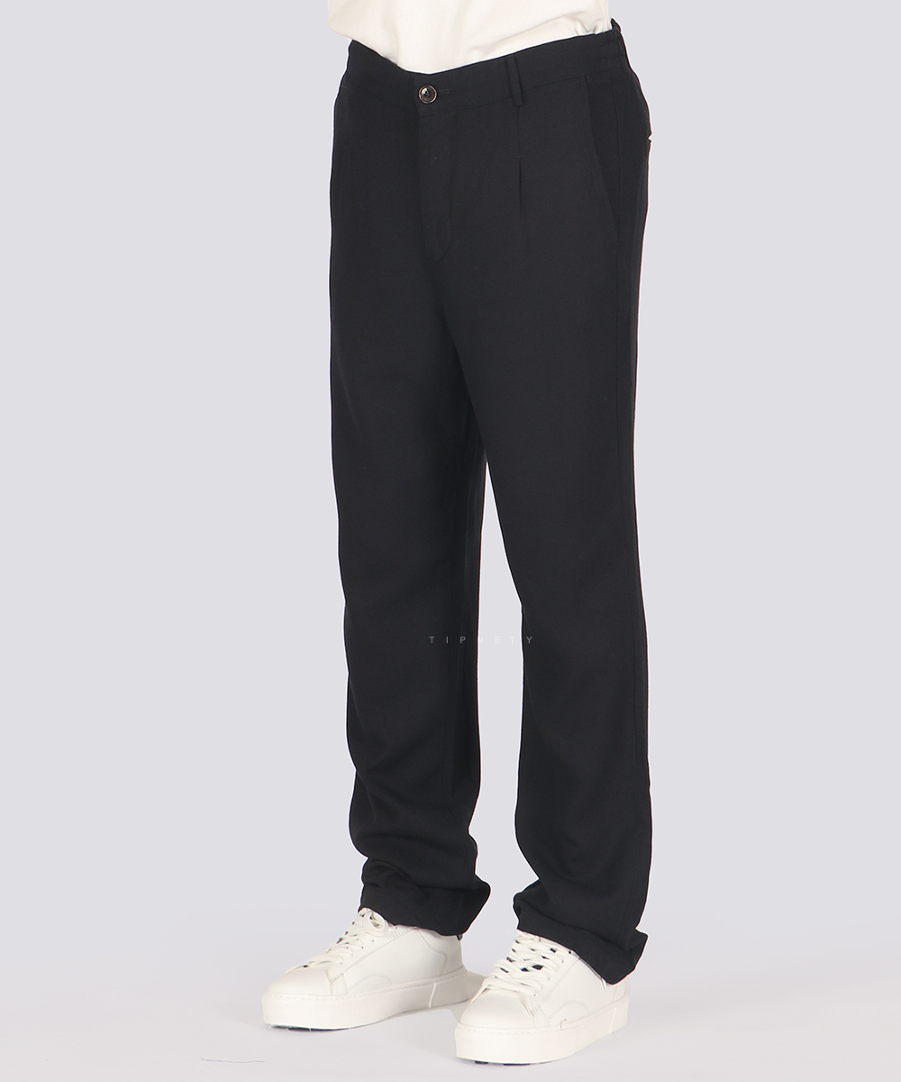                                             سورمه ای مشکی لجنی استخوانی قهوه ای شلوار پارچه ای لینن 0126  - تصویر 7