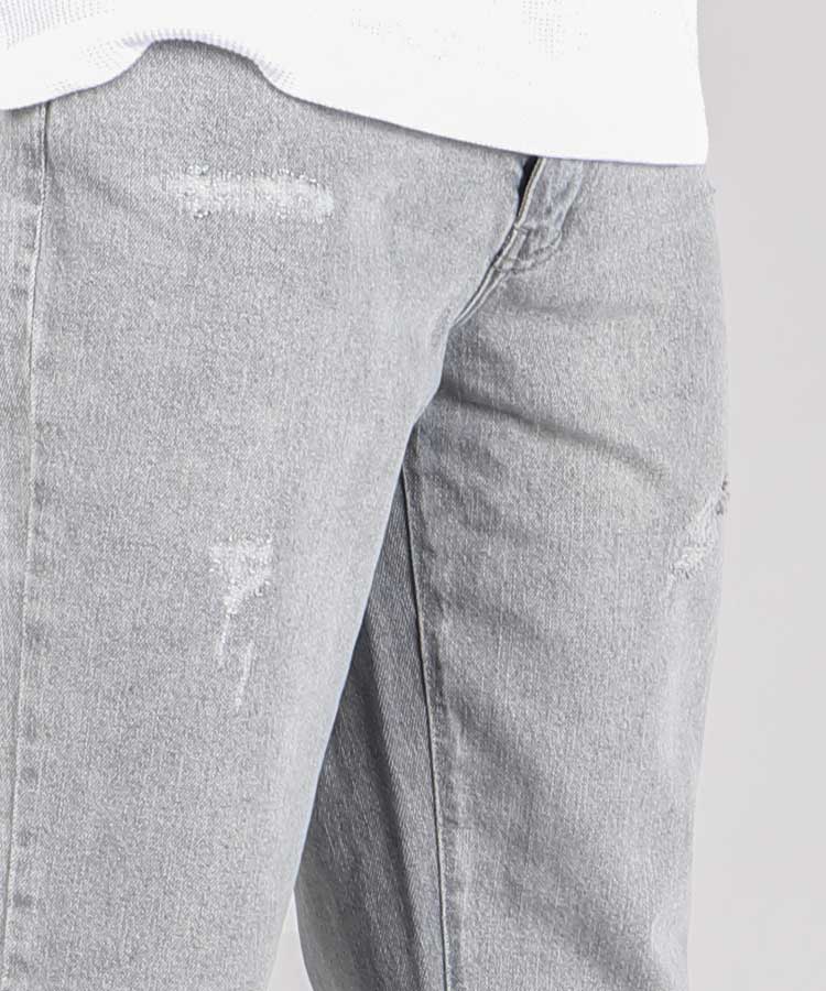 شلوار مام فیت مردانه طوسی 0805