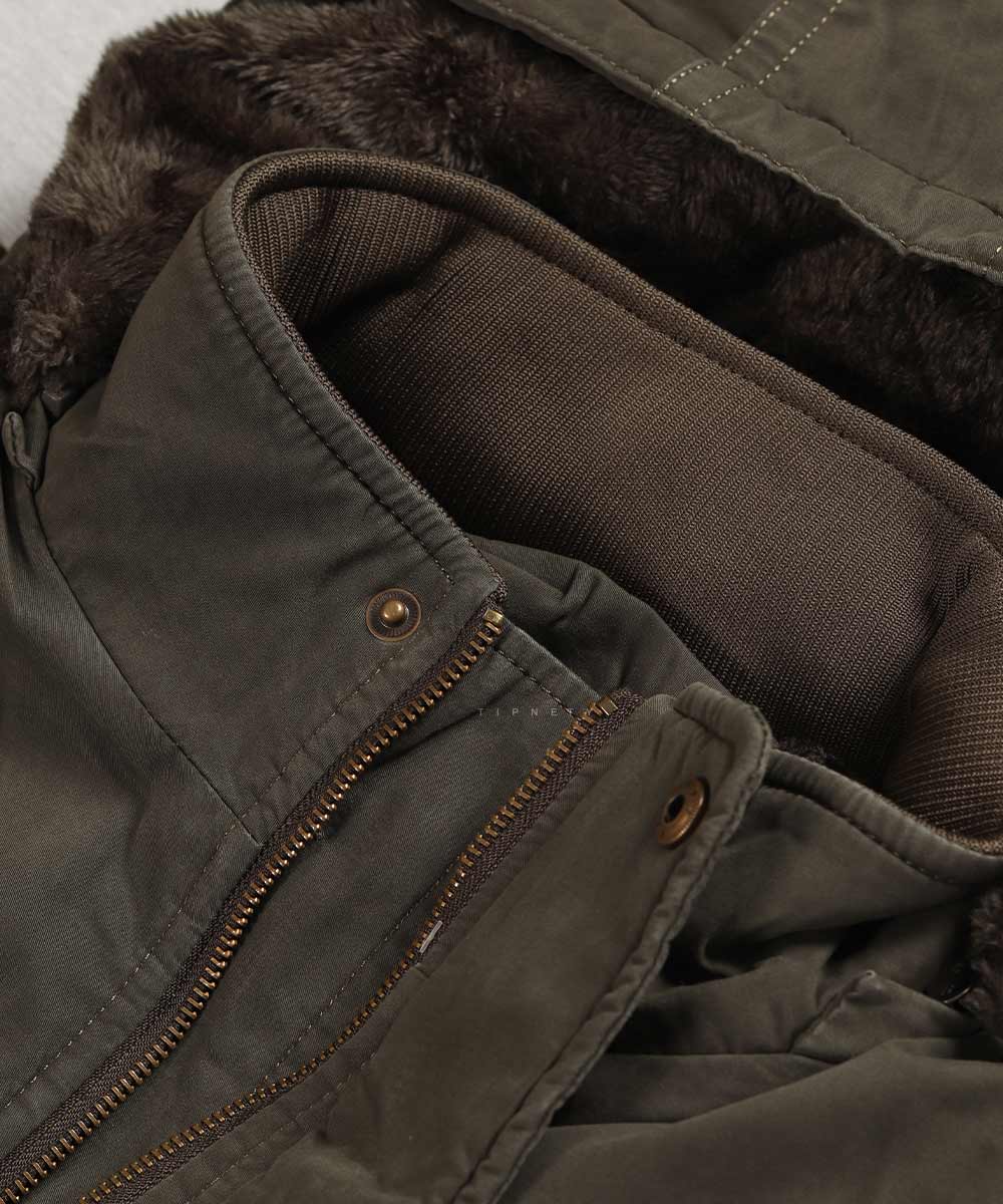                         مشکی لجنی شتری زمستانه کت کتان 8815  - تصویر 23