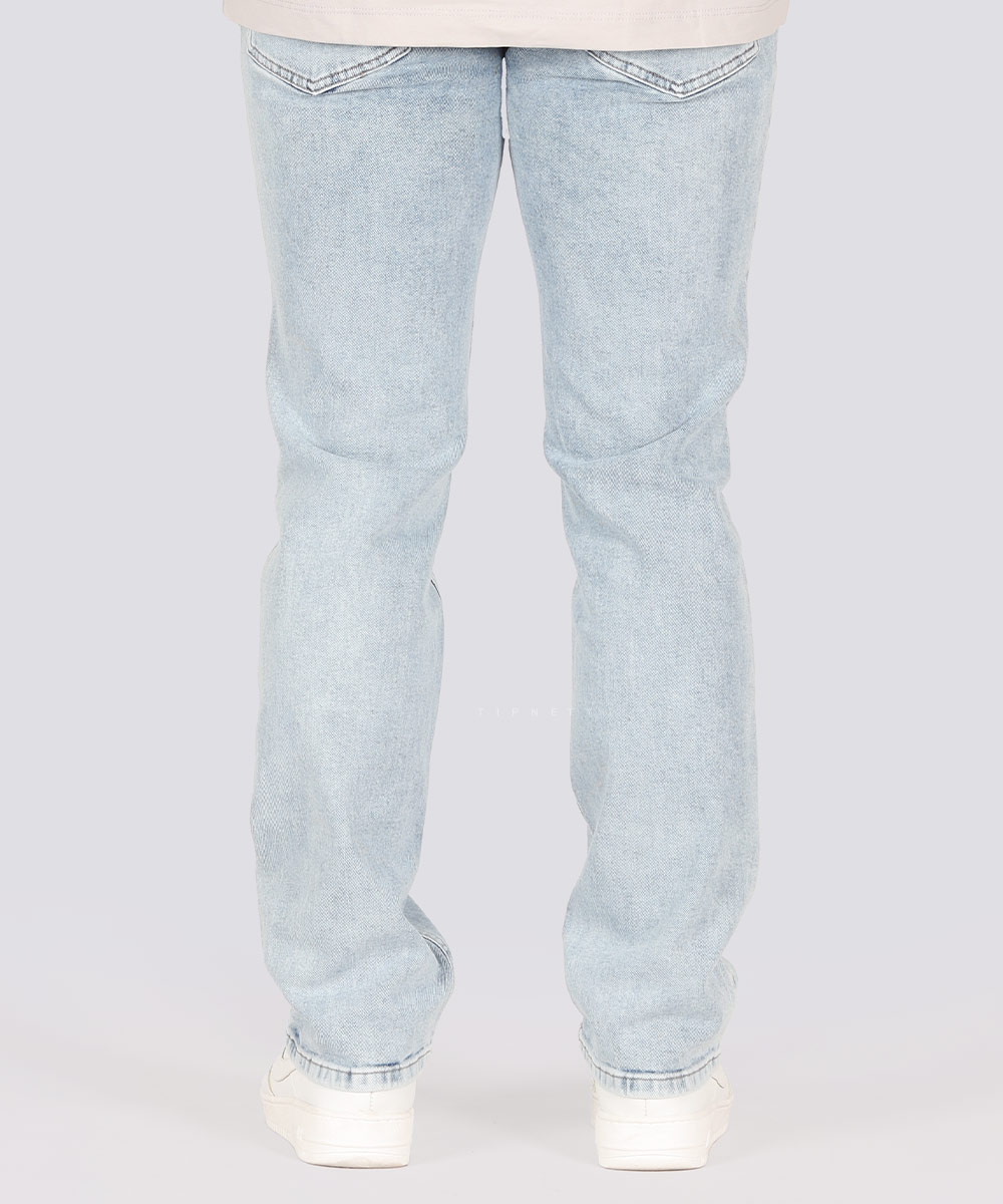       یخی         یخی   مشکی آبی آبی یخی شلوار جین رگولار 3887  - تصویر 7