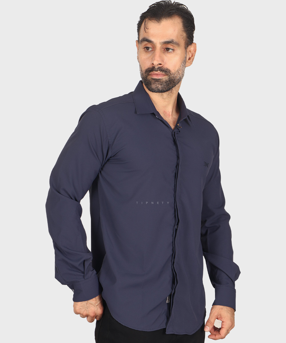                                           آبی روشن سبز مشکی یشمی یاسی نفتی پیراهن آستین بلند فیت 0939  - تصویر 14