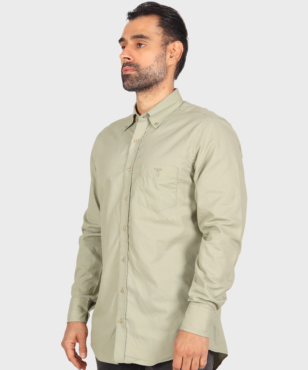 قهوه ای ذغالی سورمه ای لجنی مشکی سبز سفید آبی روشن پیراهن آستین بلند کلاسیک 3990  - تصویر 18