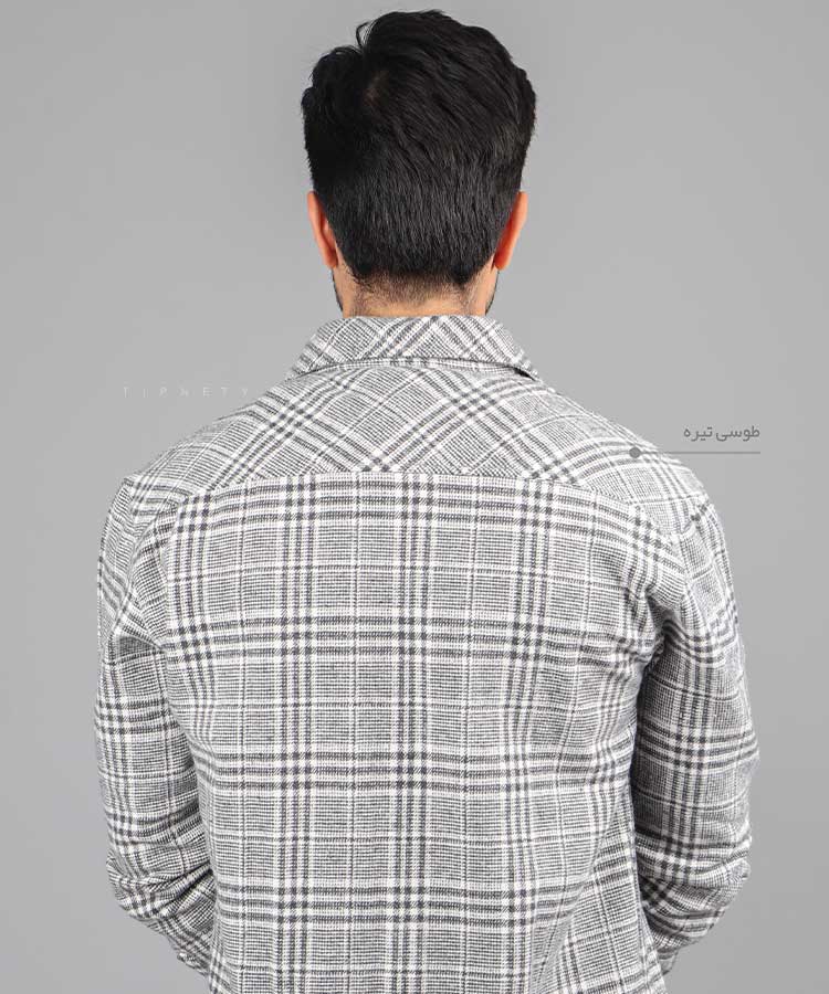                                                                       طوسی روشن طوسی تیره سبز سورمه ای پیراهن آستین بلند فیت 2466  - تصویر 10