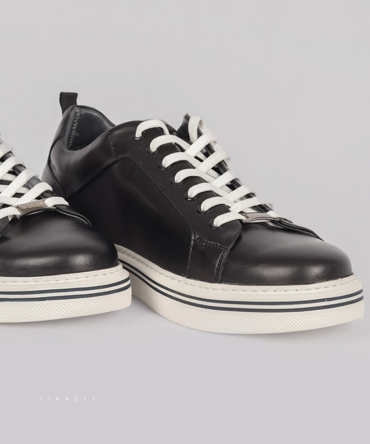                                                                                     مشکی سفید طوسی کفش کژوال 0267  - تصویر 5