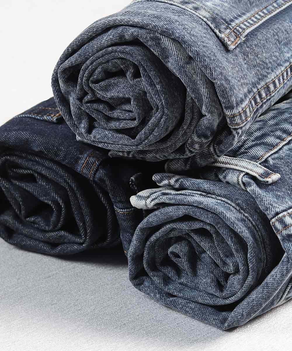 شلوار جین مام فیت مردانه ساده 3907