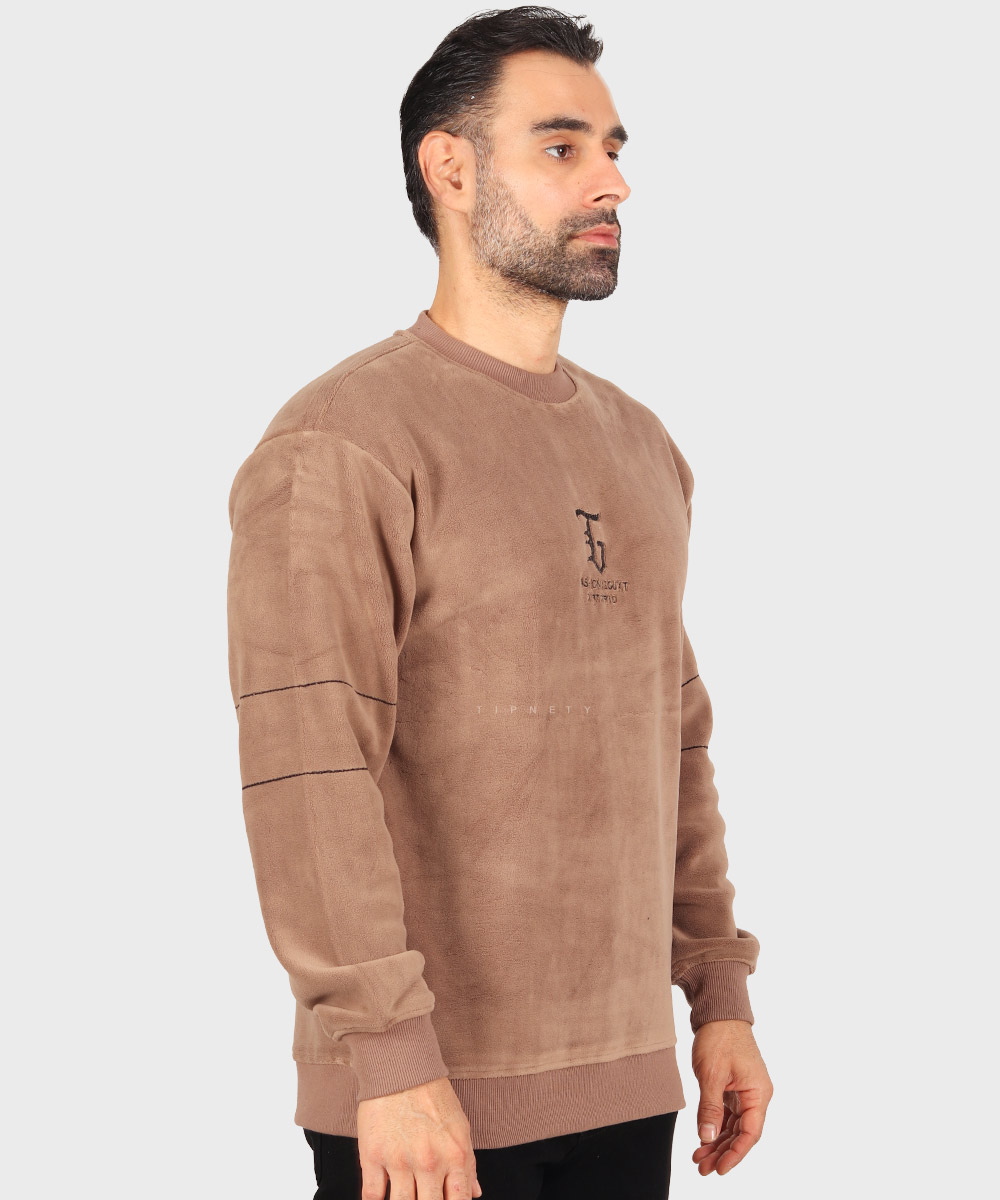                                     دودی شیری مشکی شکلاتی سبز پاییزه پلیور 9979  - تصویر 21