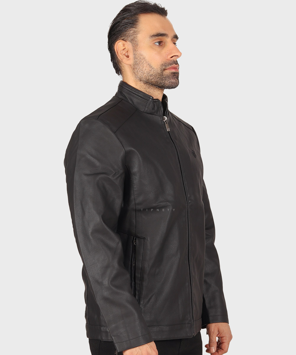                 خاکی مشکی کرم شیری زمستانه کت چرم 6317  - تصویر 11