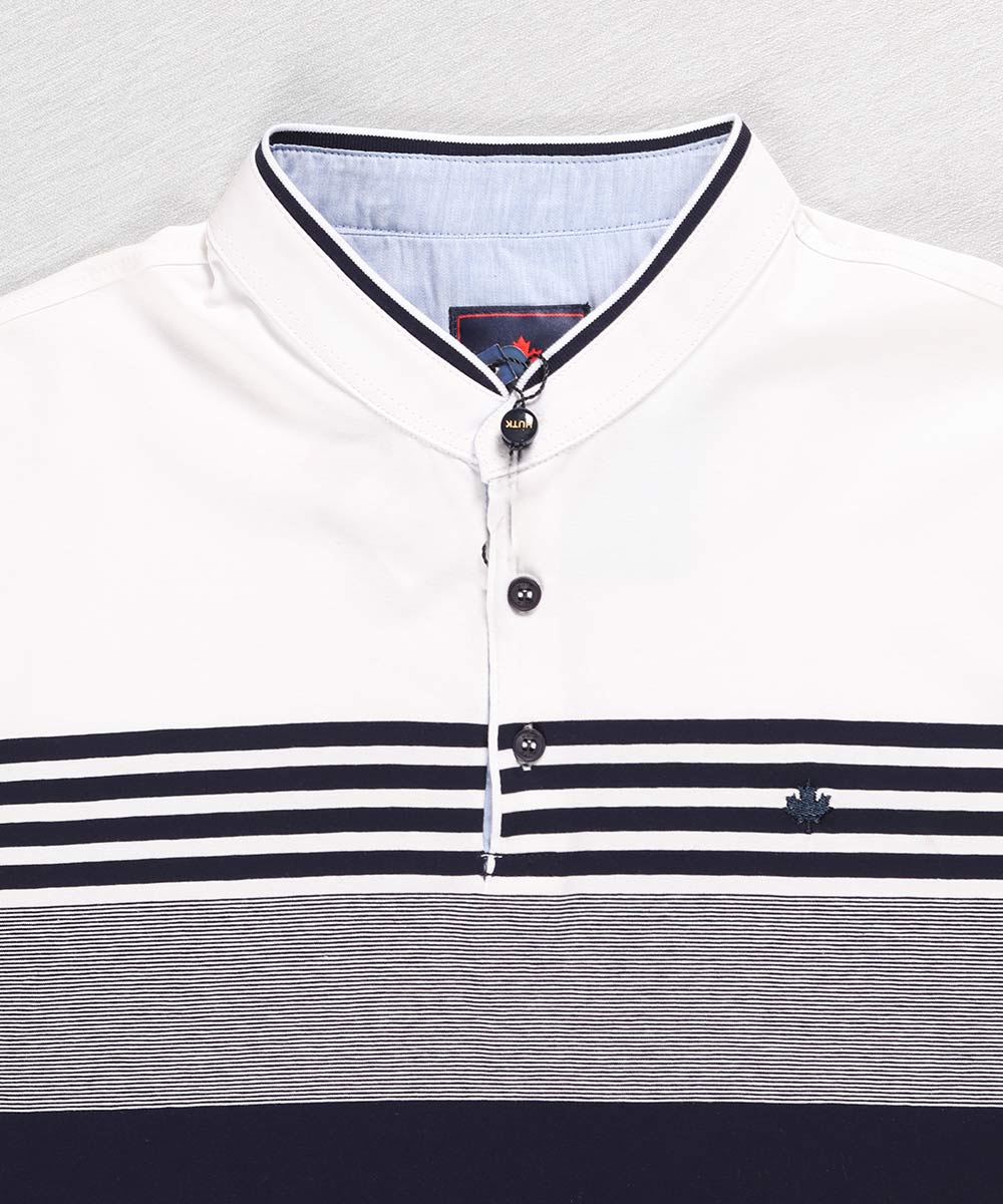 سورمه ای سبز تیشرت یقه دار 7815  - تصویر 7